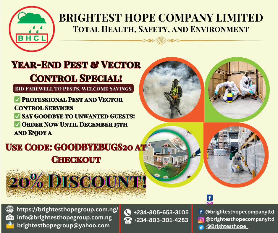 Year-End Pest & Vector Control Special!